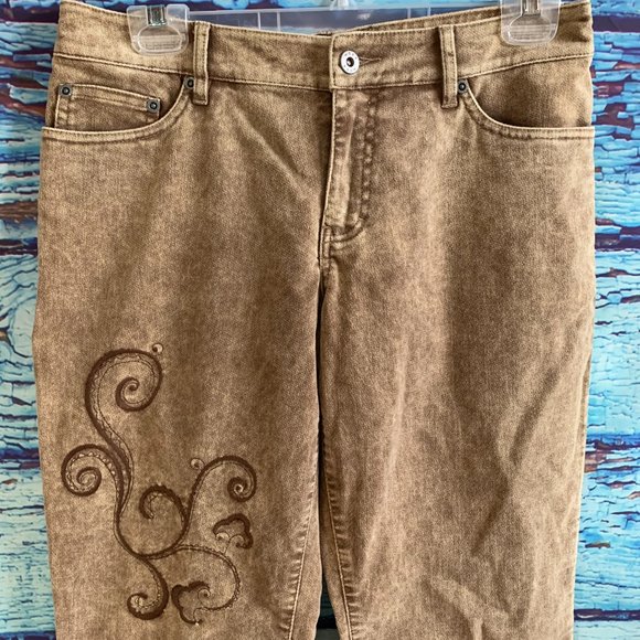 Mexx Flared Super Soft Embroidered Pants - Picture 6 of 9